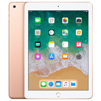 【SIMロック解除済】【第6世代】au iPad2018 Wi-Fi+Cellular 32GB ゴールド MRM02J/A A1954