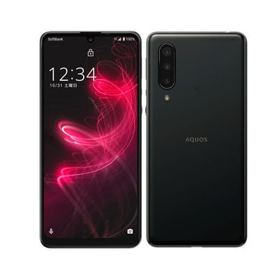 【SIMロック解除済】【ネットワーク利用制限▲】SoftBank AQUOS zero5G basic A002SH ブラック