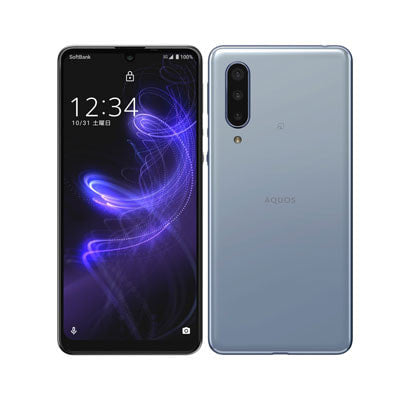 【SIMロック解除済】SoftBank AQUOS zero5G basic A002SH ブルー