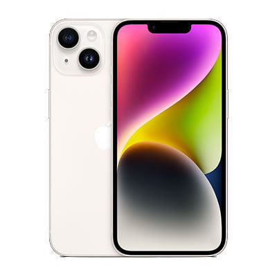 【ネットワーク利用制限▲】iPhone14 A2881 (MPUQ3J/A) 128GB スターライト【au版 SIMフリー】