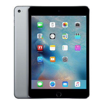 【SIMロック解除済】【第4世代】docomo iPad mini4 Wi-Fi+Cellular 128GB スペースグレイ MK762J/A A1550
